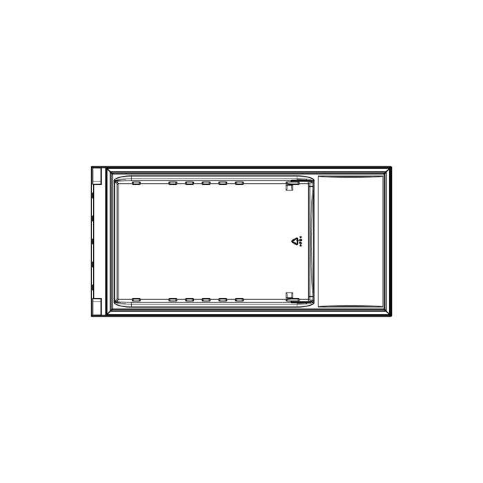 fridge door, inox, LCD,586x1174mm