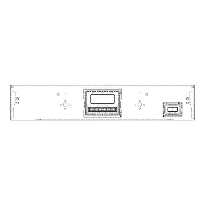 BEDIENBLENDE,INOX,60CM,SET,2K