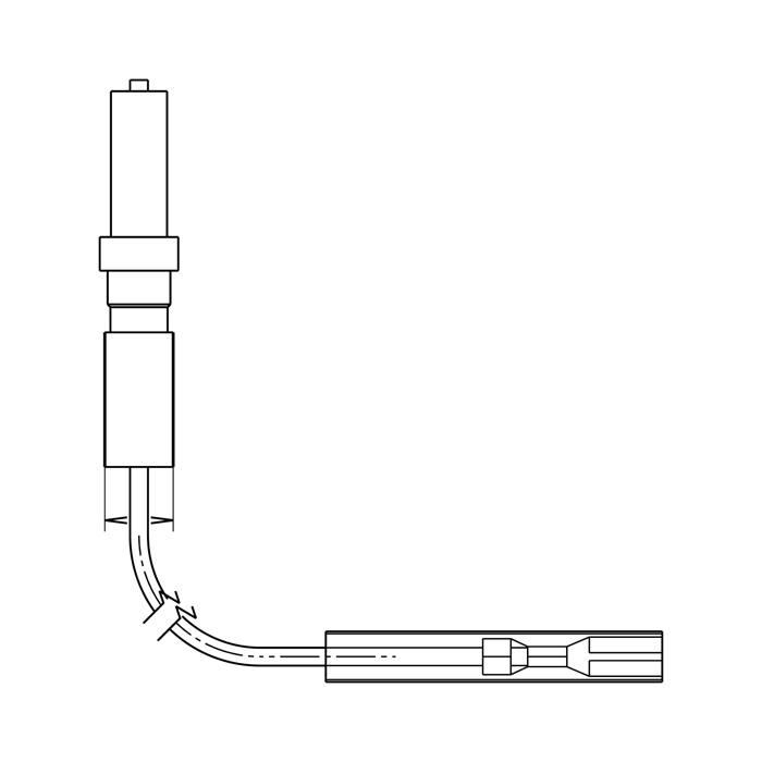 electrode, 1300mm lead