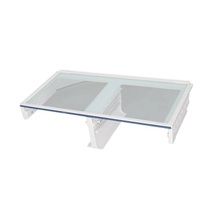 glass panel assembly, vegetable box, guidance rail, 777x382 mm