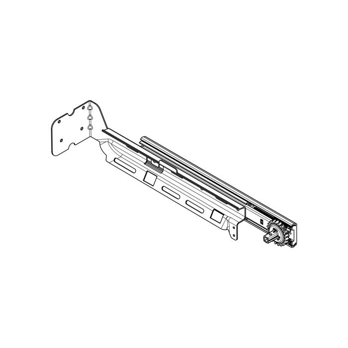 guidance rail, complete, right,