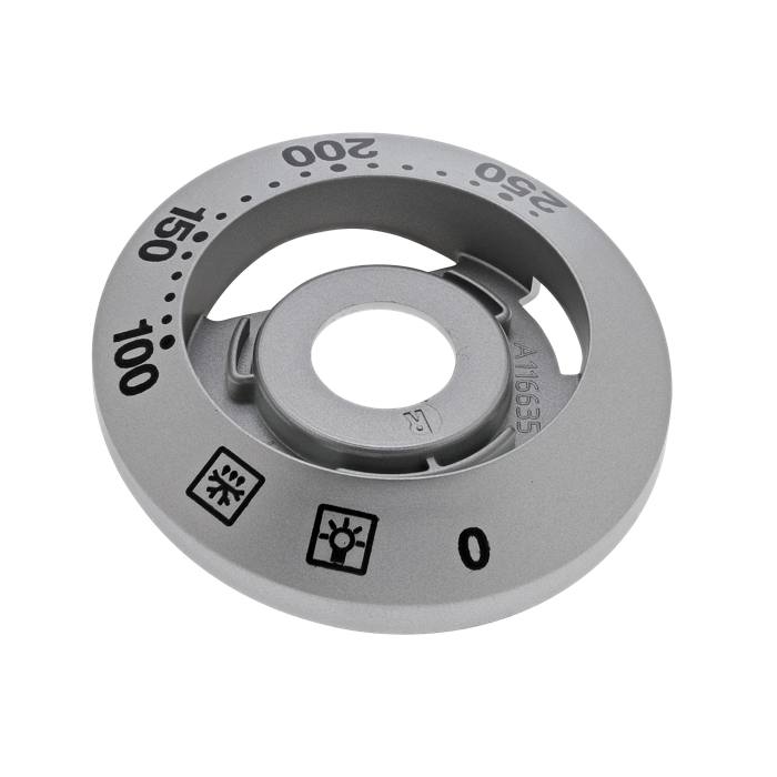 indicating plate,thermostat,inox,0-250, 2+0, MO