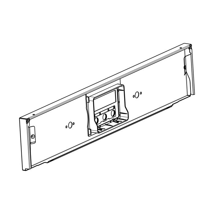 BEDIENBLENDE,INOX,60CM,2K,HEXA