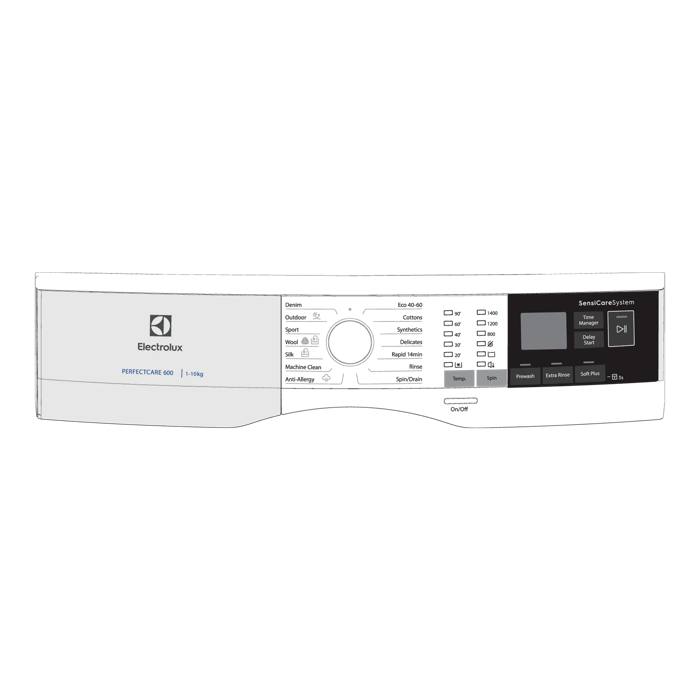 manöverpanel, vit, Electrolux, EN