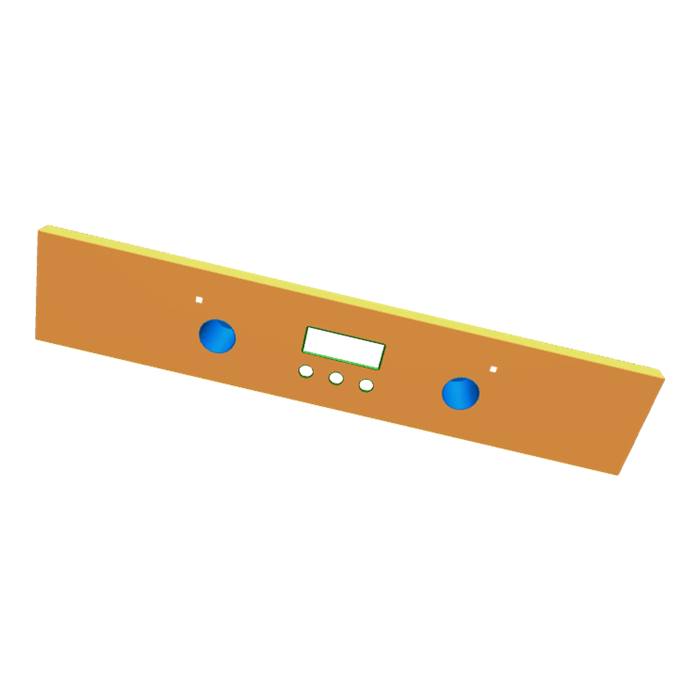 Bedienblende,rostfrei,60cm,SET,2K