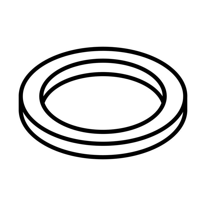 pakning, temperaturføler, Ø20 / Ø15 x2mm