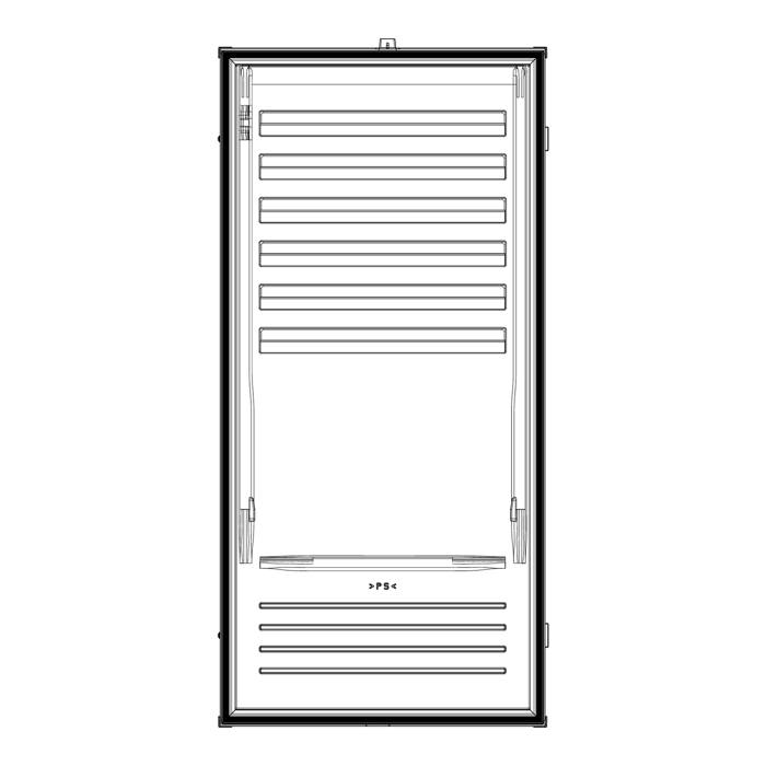 fridge door, white, 531x1112mm, VIP