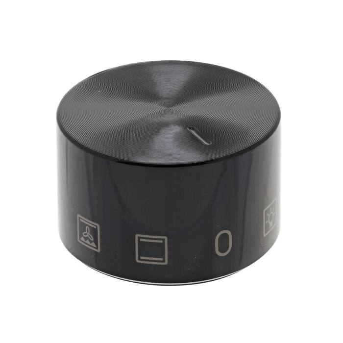 knob, function, black, 9+0