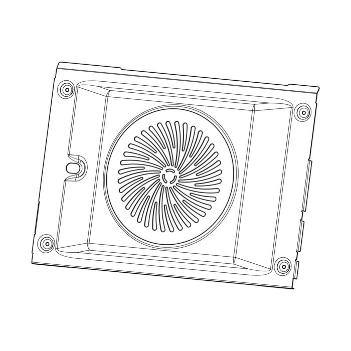 Capot de moteur de ventilateur de four