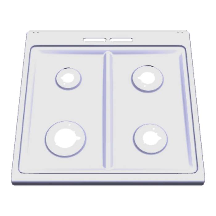 work top, black, 594x590mm