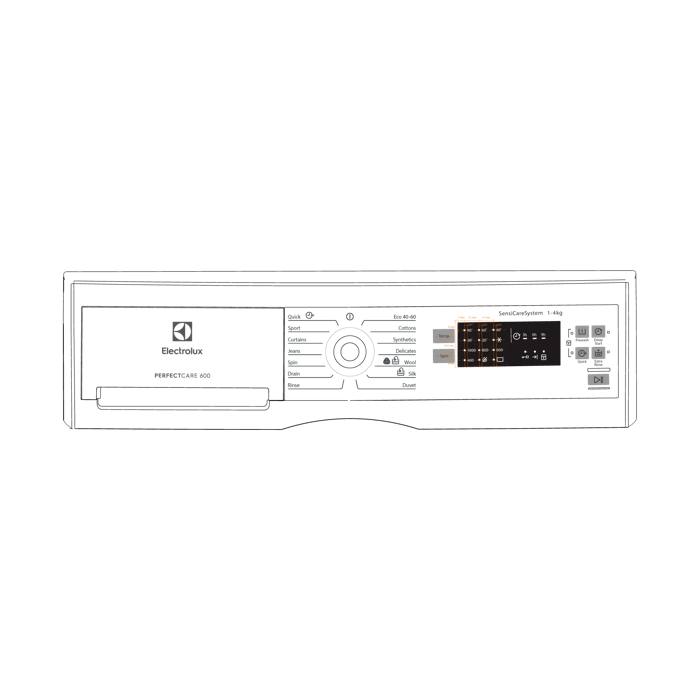 manöverpanel, vit, Electrolux