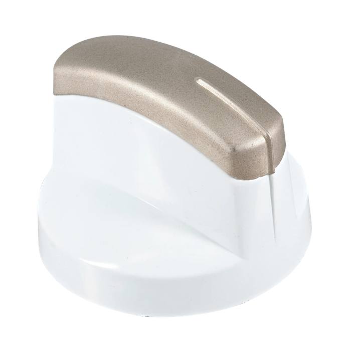 White Hob Control Knob