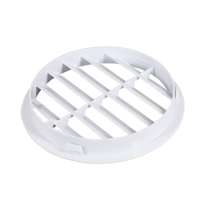 exhaust duct, grill grid, outer, White