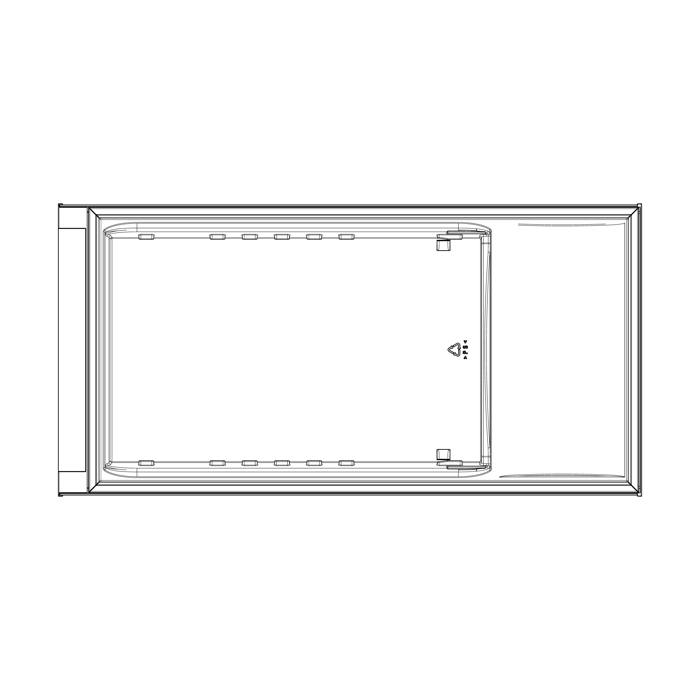 dörr kyl-, rostfri, LCD,590.5x1016mm