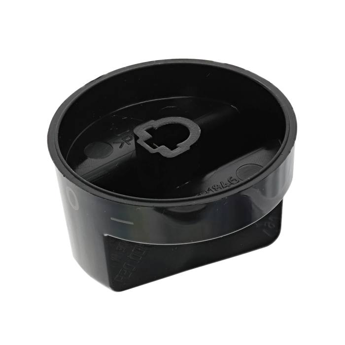knob, selector, black, +/-