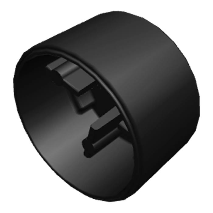 knob, white