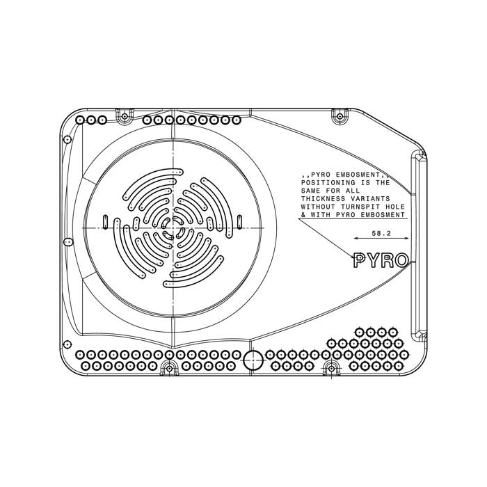 cover, convection fan, turnspit