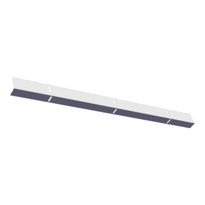 spacer, lower, white, 598x40x24