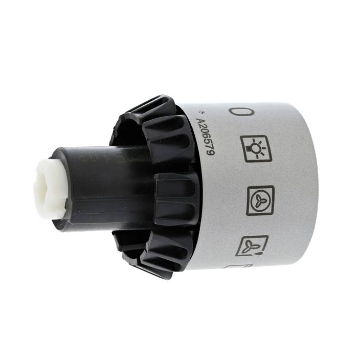 knob, function, grey, 9+0