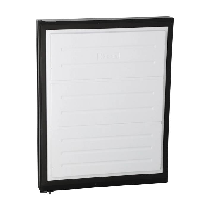 freezer door, assembly, black, 744x595mm