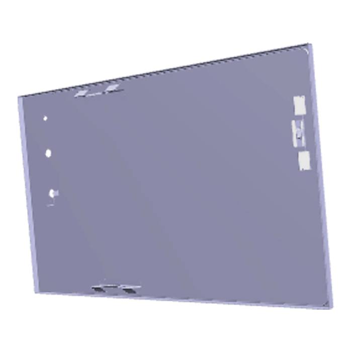 Glasplatte mit Rahmen,Inox,Zanussi,290x510mm
