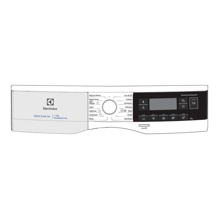 control panel, white, Electrolux, EN,SYM