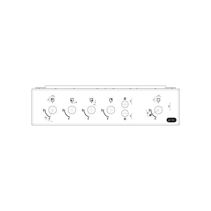 bandeau, blanc, 50cm, 5K