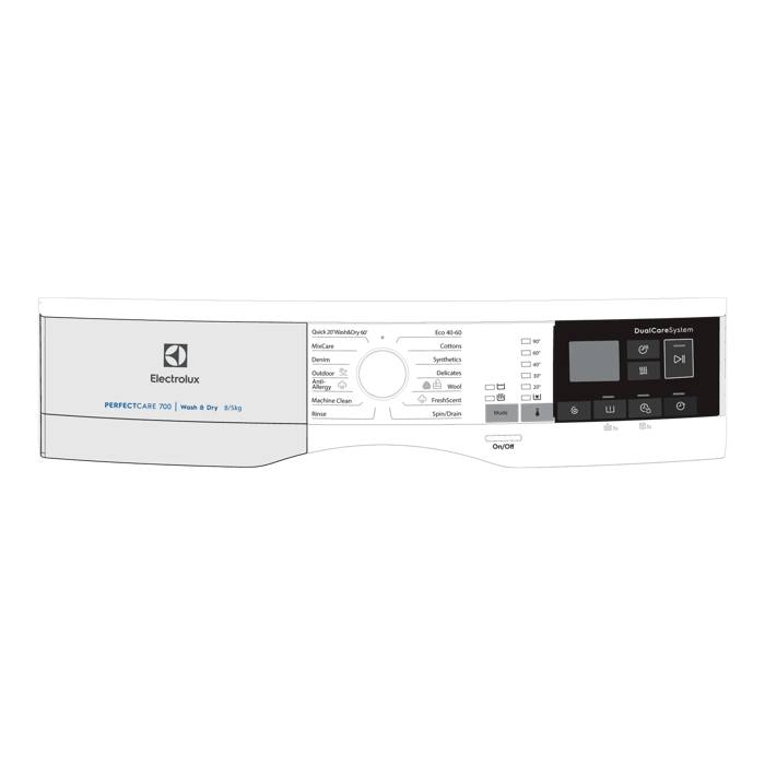 control panel, white, Electrolux, EN,Symbols