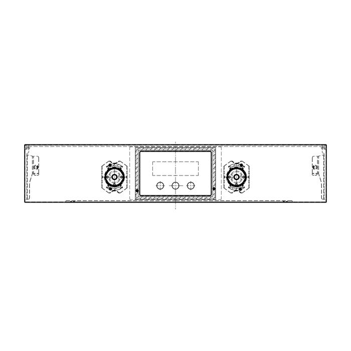 control panel,inox,60cm, Hexagon, 2K