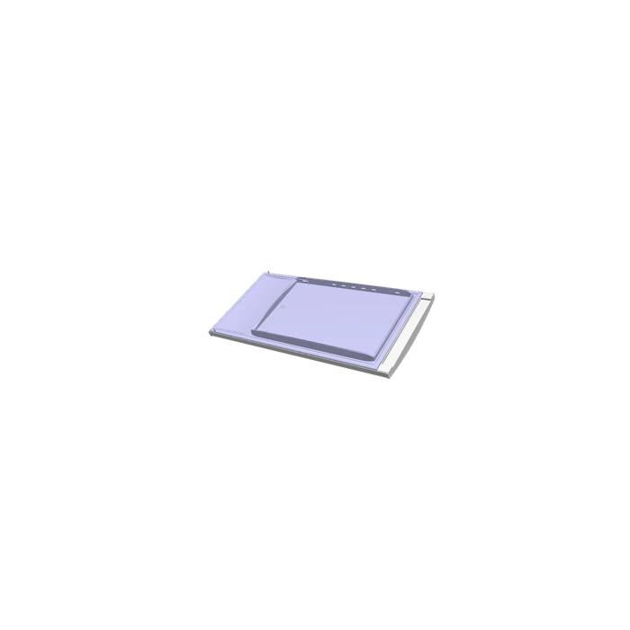 fridge door, inox, 590.8x1176mm