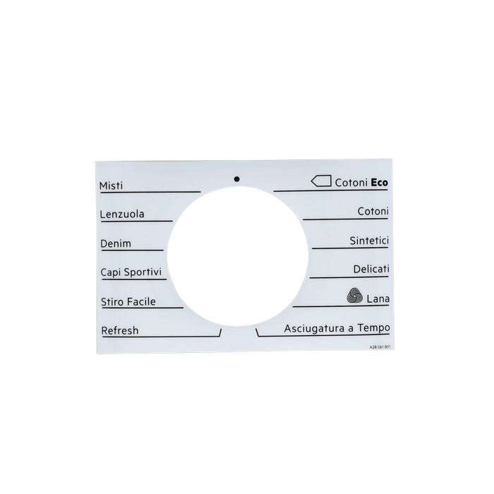 programme plate, knob, adhesive, IT