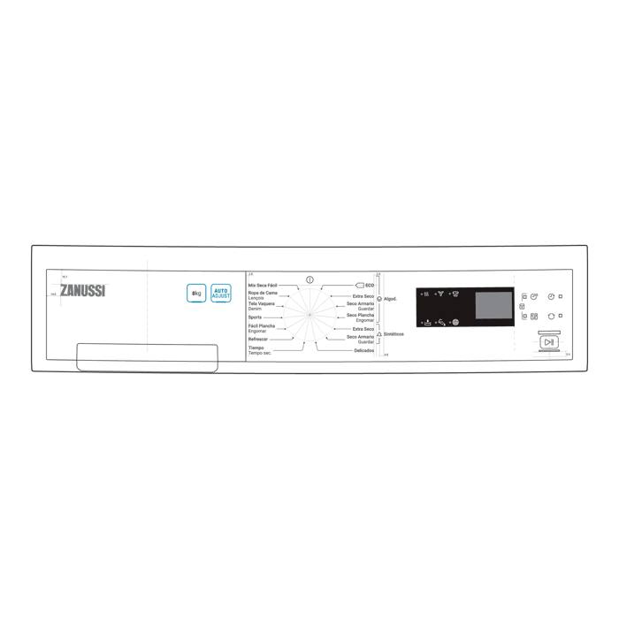 painel de comandos, branco, Zanussi