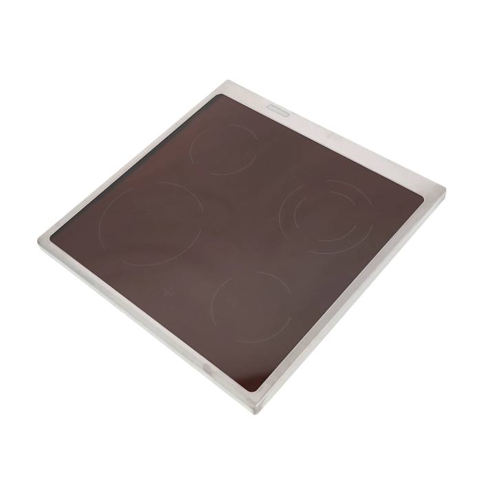 GLASPLATTE MIT RAHMEN,ROSTFREI