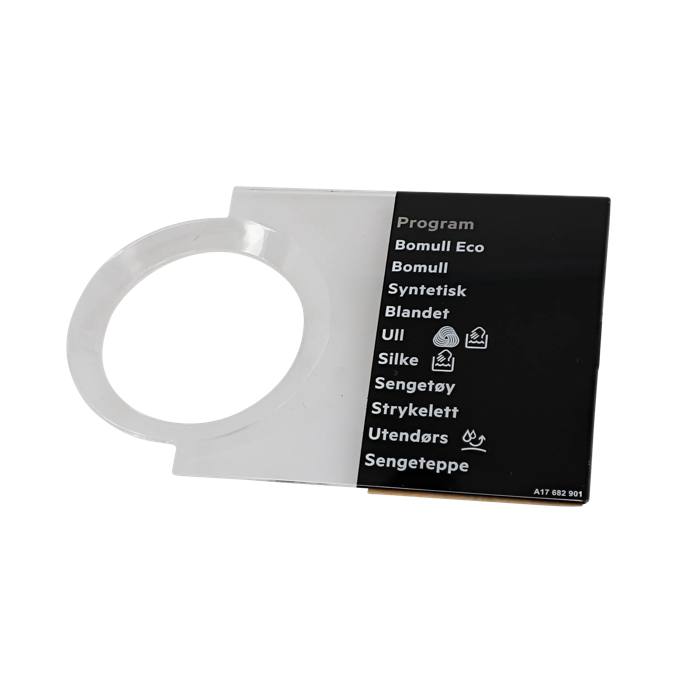 programme plate,knob,adhesive,NO