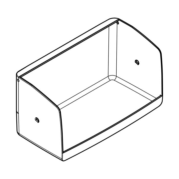 butter shelf, short, SP8008,265mm