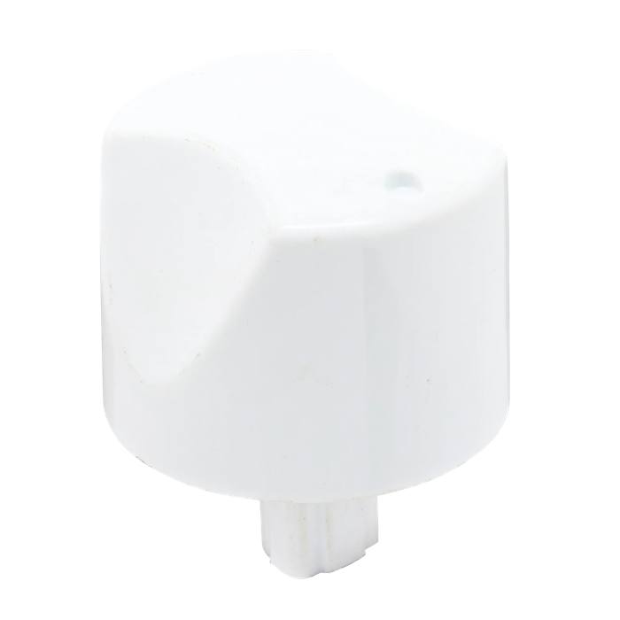 knob, white