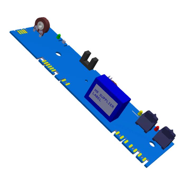 inte konfigurerad elektronik, kraftkort