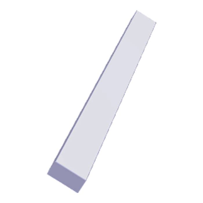 front panel, without, support, 598x40 black ELX