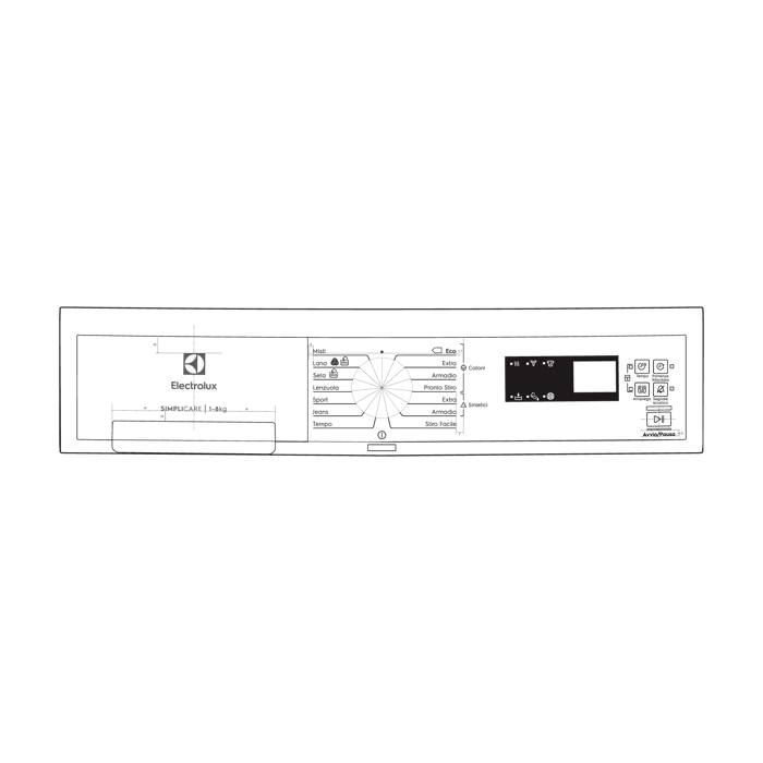 control panel, white, Electrolux, IT