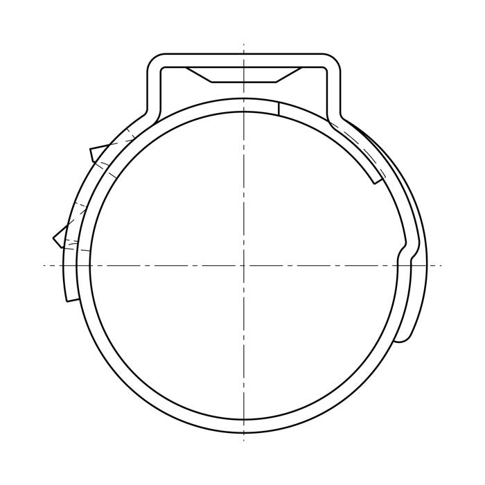 clamp, hose clamp, Ø23.5mm