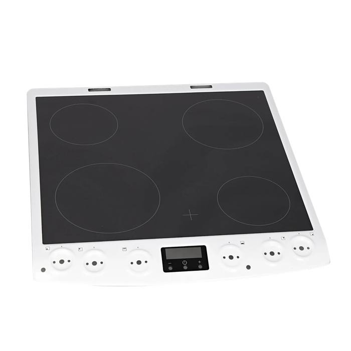 cooking top with frame, white, 60cm