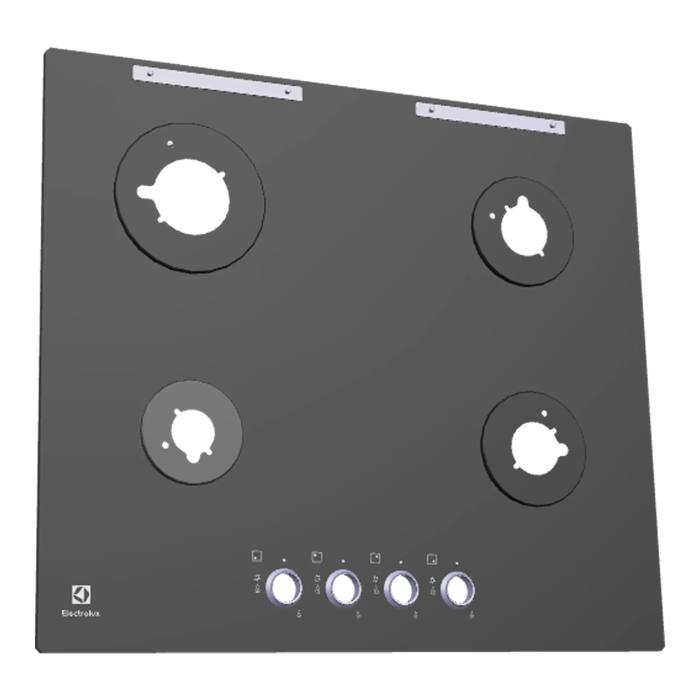 work top, black, Electrolux, 590x520mm