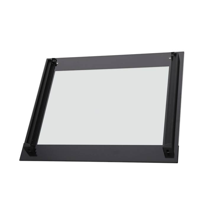 frontglas, svart, 592x501.7mm