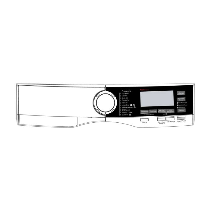 control panel, white
