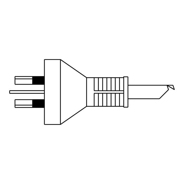 power cable, UK,2000mm,3x1.0mm