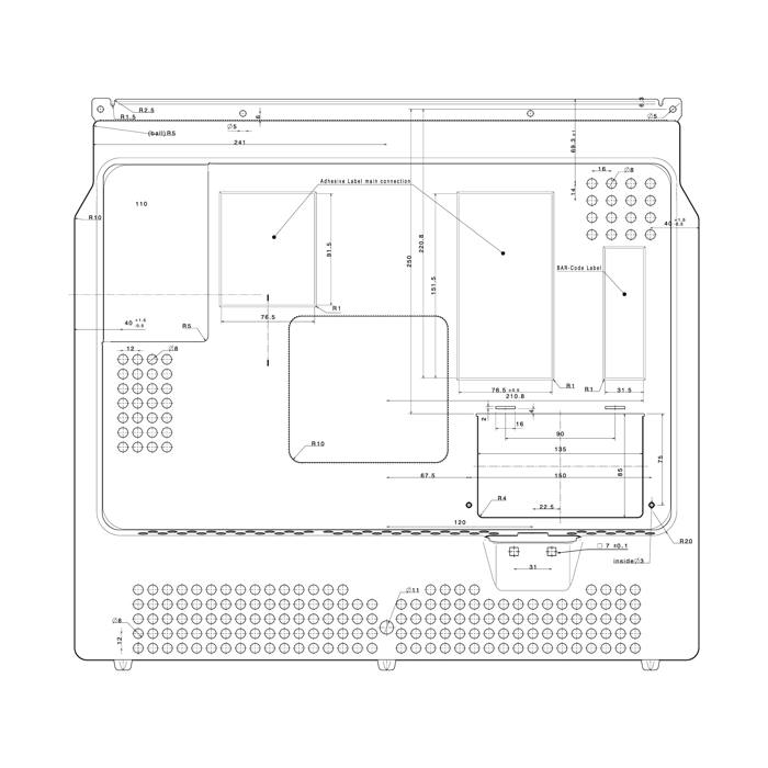 Cooker Back Panel