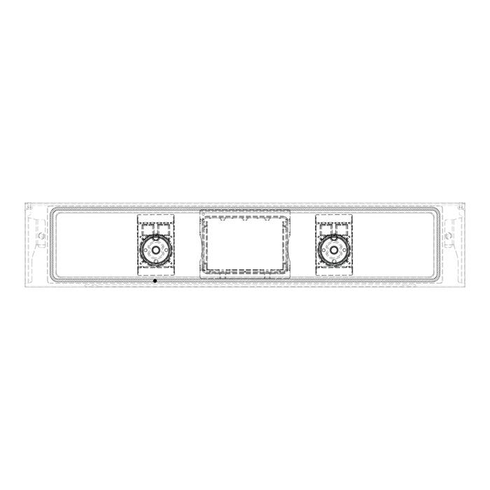 BEDIENBLENDE,INOX,60CM,LUX,2K
