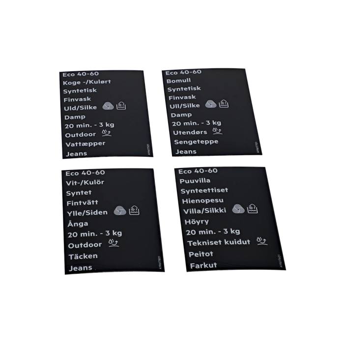 programme plate,knob,adhesive,DA,FI,NO,SV