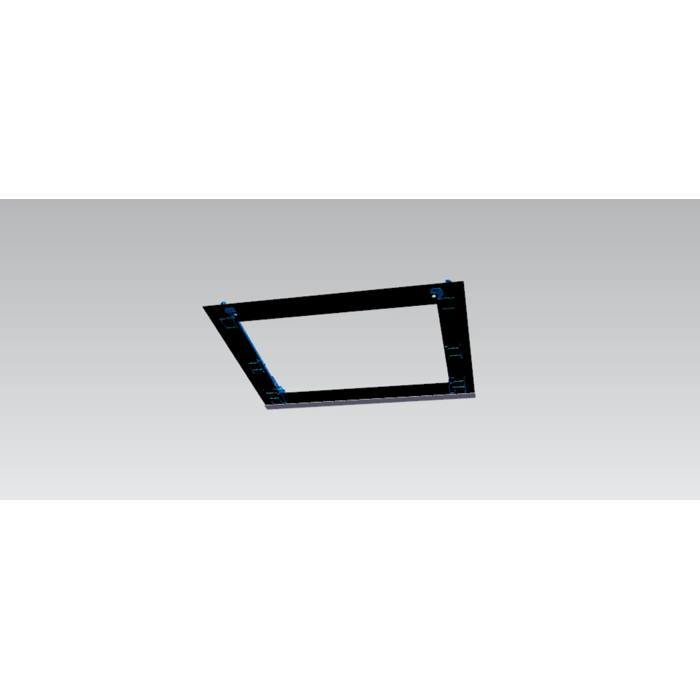 front glass, black, 592x465mm