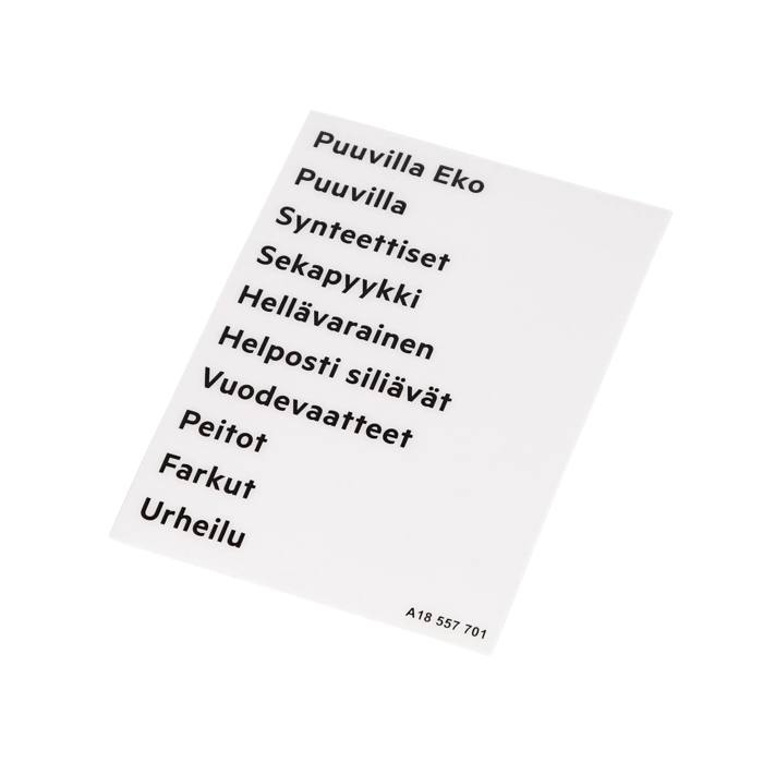 programme plate,knob,adhesive,FI
